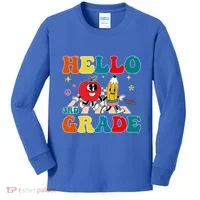 Hello Third Grade Team 3Rd Grade Back To School Teacher Gift Kids Long Sleeve Shirt thumb 0