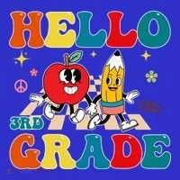 Hello Third Grade Team 3Rd Grade Back To School Teacher Gift Kids Long Sleeve Shirt thumb 2