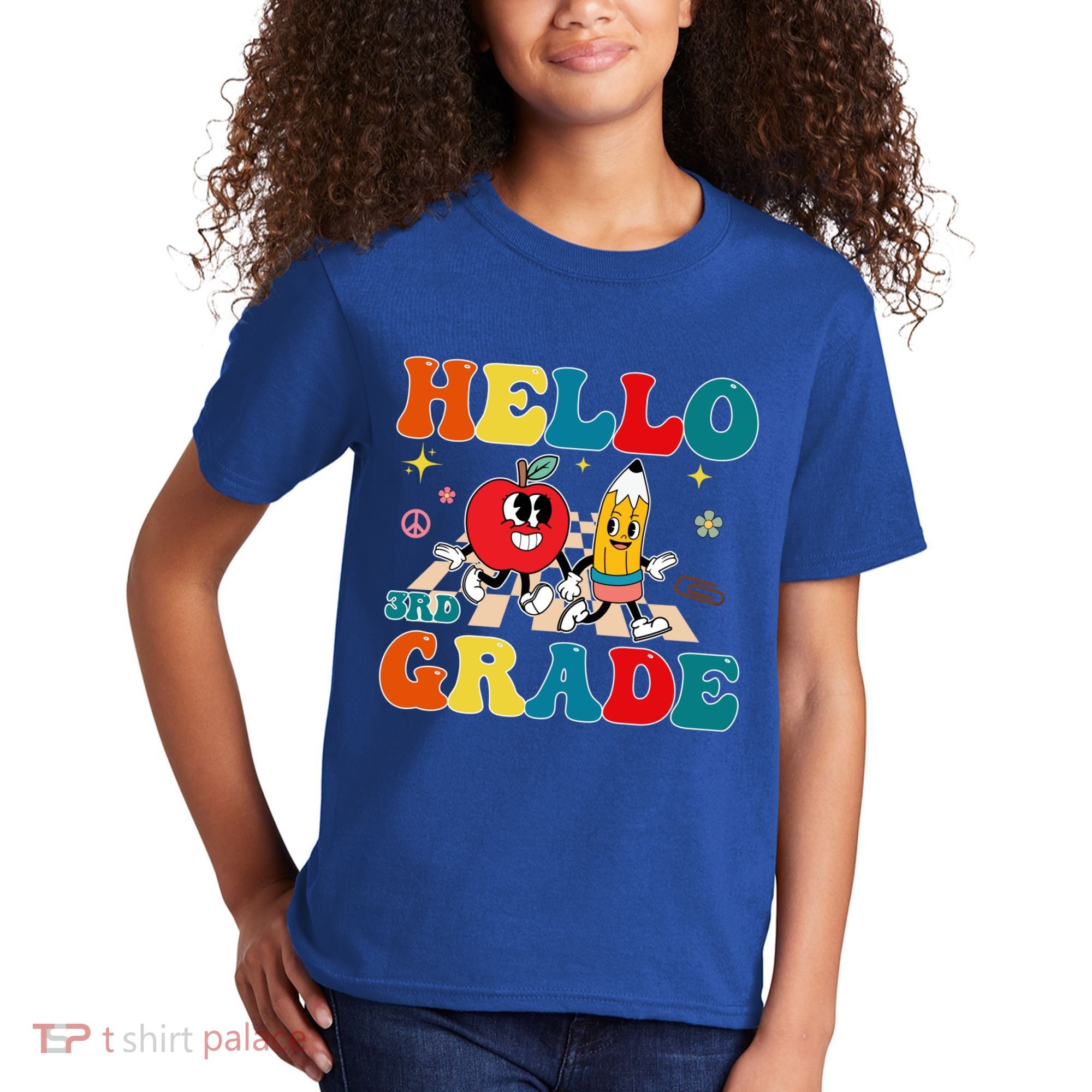 Hello Third Grade Team 3Rd Grade Back To School Teacher Gift Kids T-Shirt