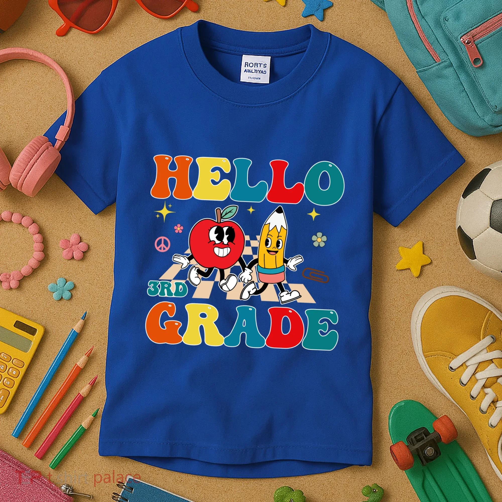 Hello Third Grade Team 3Rd Grade Back To School Teacher Gift Kids T-Shirt