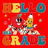 Hello Third Grade Team 3Rd Grade Back To School Teacher Gift Santa Hat thumb 1