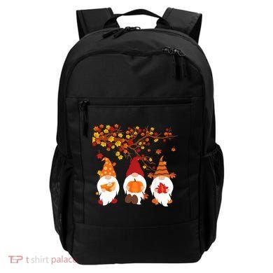 Halloween Three Gnomes Hat Leopard Pumpkin Fall Leaves Cool Gift Backpack