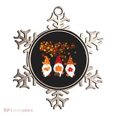 Halloween Three Gnomes Hat Leopard Pumpkin Fall Leaves Cool Gift Ornament
