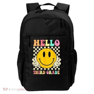 Hello Third Grade Hippie Smile Face 3rd Grade Back To School Backpack