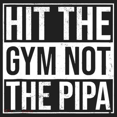 Hit The Gym Not The Pipa Urban Oversized Heavyweight T-Shirt