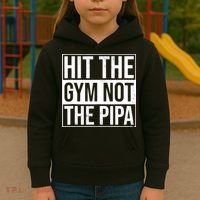 Hit The Gym Not The Pipa Kids Hoodie thumb 3