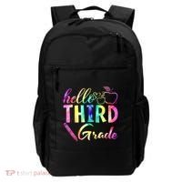 Hello Third Grade Tie Dye Back To School 3Rd Grader Teacher Gift Backpack thumb 0