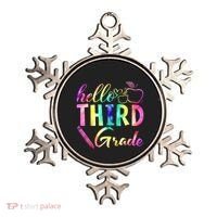 Hello Third Grade Tie Dye Back To School 3Rd Grader Teacher Gift Ornament thumb 0