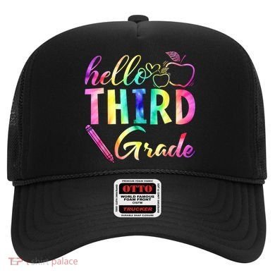 Hello Third Grade Tie Dye Back To School 3Rd Grader Teacher Gift Hat