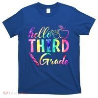 Hello Third Grade Tie Dye Back To School 3Rd Grader Teacher Gift T-Shirt thumb 0
