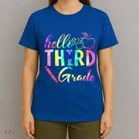 Hello Third Grade Tie Dye Back To School 3Rd Grader Teacher Gift T-Shirt thumb 4