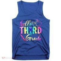 Hello Third Grade Tie Dye Back To School 3Rd Grader Teacher Gift Tank Top thumb 0