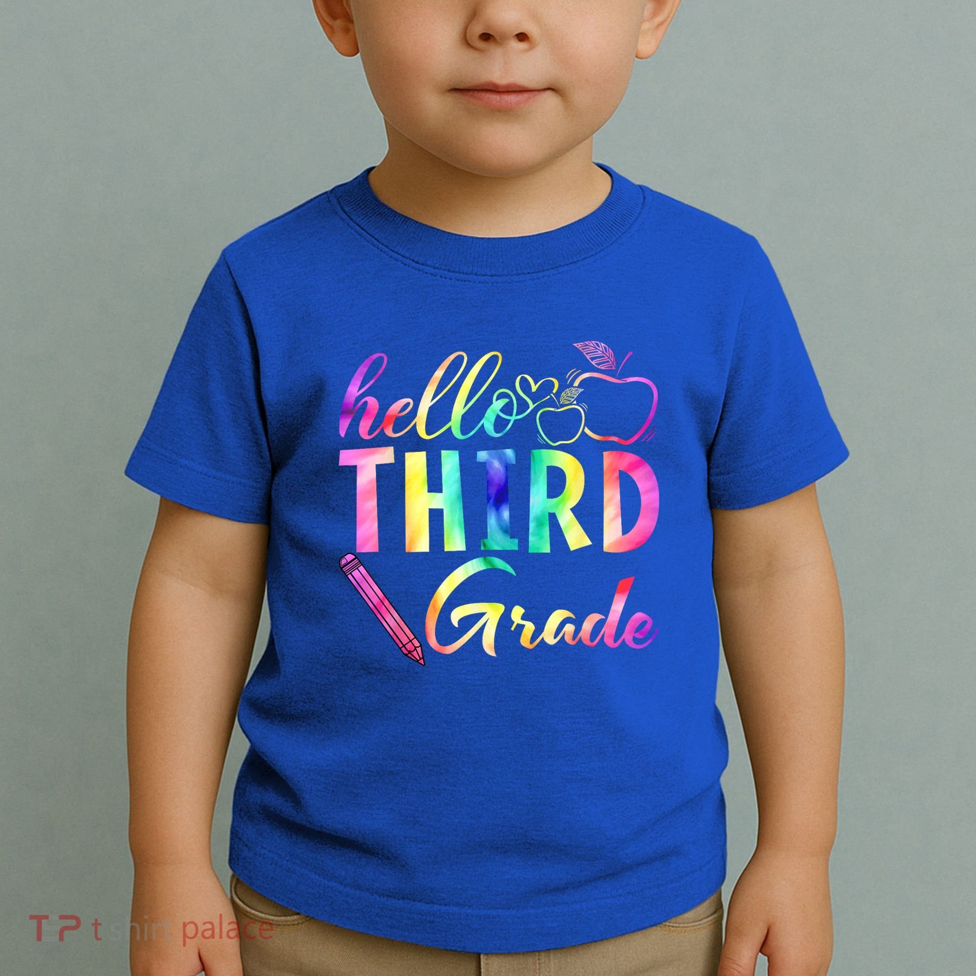 Hello Third Grade Tie Dye Back To School 3Rd Grader Teacher Gift Toddler T-Shirt