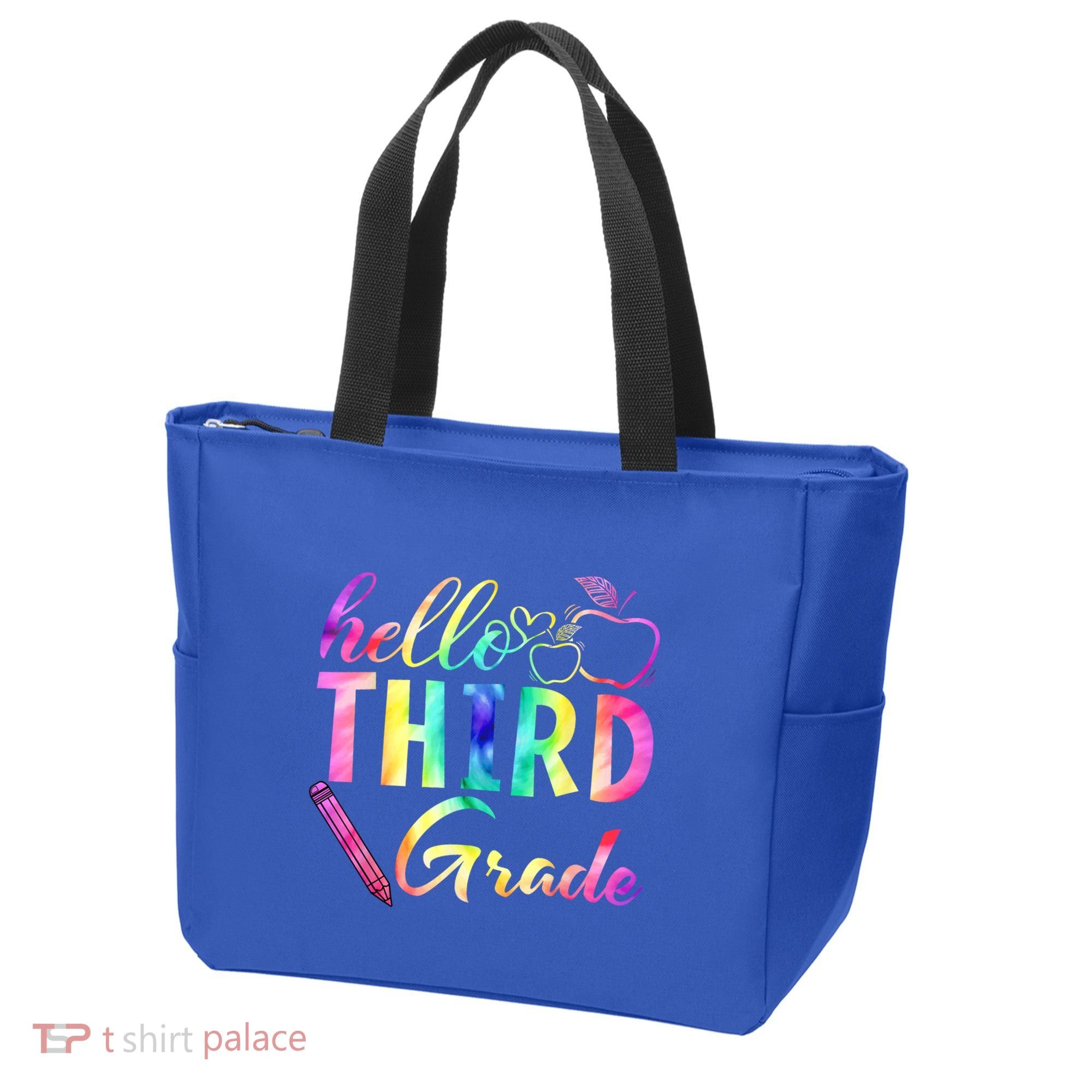 Hello Third Grade Tie Dye Back To School 3Rd Grader Teacher Gift Tote Bag