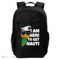 Here To Get Nauti Cruise Boat Upside Down Pineapple Swinger Backpack thumb 0