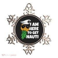 Here To Get Nauti Cruise Boat Upside Down Pineapple Swinger Ornament thumb 0