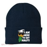 Here To Get Nauti Cruise Boat Upside Down Pineapple Swinger Beanie thumb 0