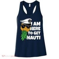 Here To Get Nauti Cruise Boat Upside Down Pineapple Swinger Women's Tank Top thumb 0