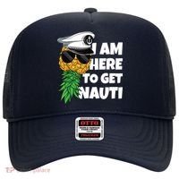 Here To Get Nauti Cruise Boat Upside Down Pineapple Swinger Hat thumb 0