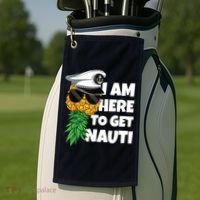 Here To Get Nauti Cruise Boat Upside Down Pineapple Swinger Golf Towel thumb 2