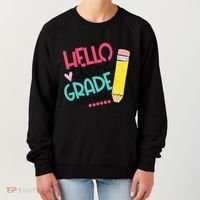 Hello Third Grade Let Do This Happy First Day Of School Women's Sweatshirt thumb 0