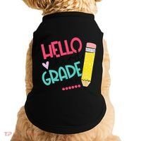 Hello Third Grade Let Do This Happy First Day Of School Doggie Tank thumb 0