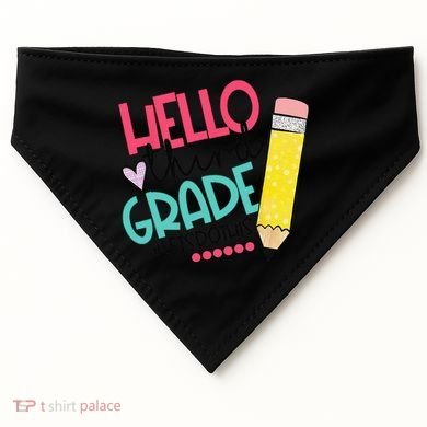 Hello Third Grade Let Do This Happy First Day Of School USA-Made Doggie Bandana