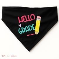 Hello Third Grade Let Do This Happy First Day Of School USA-Made Doggie Bandana thumb 0