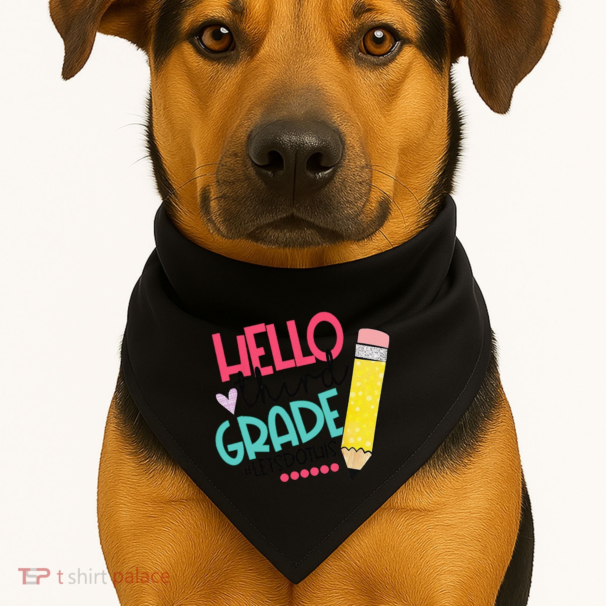 Hello Third Grade Let Do This Happy First Day Of School USA-Made Doggie Bandana