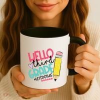 Hello Third Grade Let Do This Happy First Day Of School Coffee Mug thumb 3