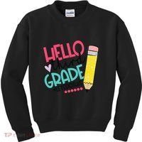 Hello Third Grade Let Do This Happy First Day Of School Kids Sweatshirt thumb 0