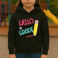 Hello Third Grade Let Do This Happy First Day Of School Kids Hoodie thumb 3