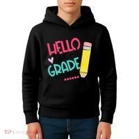 Hello Third Grade Let Do This Happy First Day Of School Kids Hoodie thumb 4