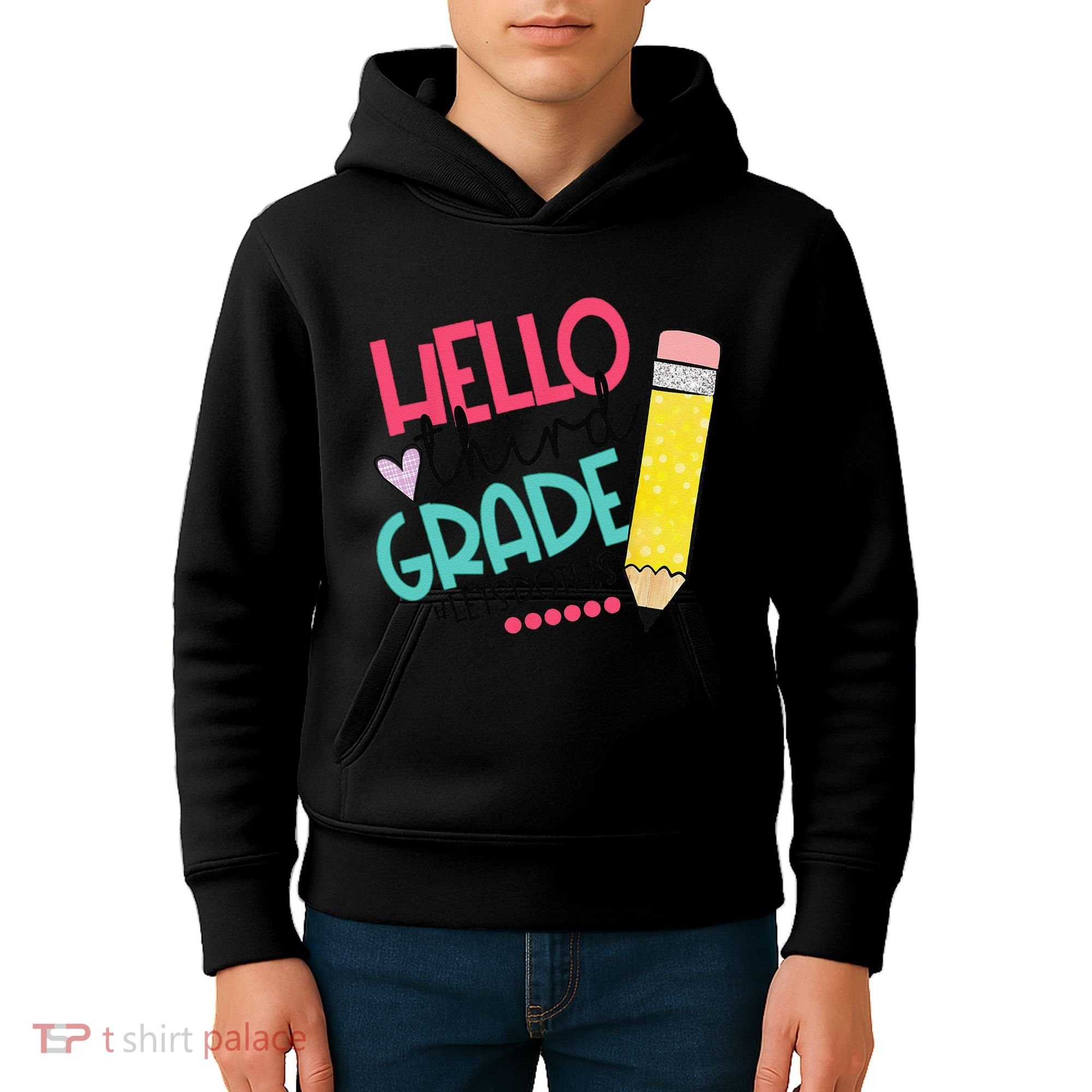 Hello Third Grade Let Do This Happy First Day Of School Kids Hoodie