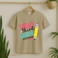 Hello Third Grade Let Do This Happy First Day Of School T-Shirt thumb 2