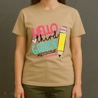 Hello Third Grade Let Do This Happy First Day Of School T-Shirt thumb 4