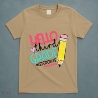 Hello Third Grade Let Do This Happy First Day Of School T-Shirt thumb 5