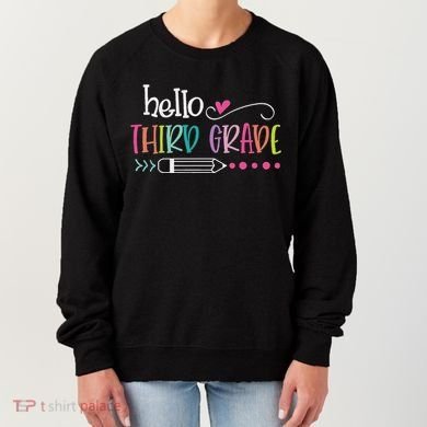 Hello Third Grade Fun 3rd Grade To School Gifts Women's Sweatshirt