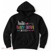 Hello Third Grade Fun 3rd Grade To School Gifts Hoodie thumb 0