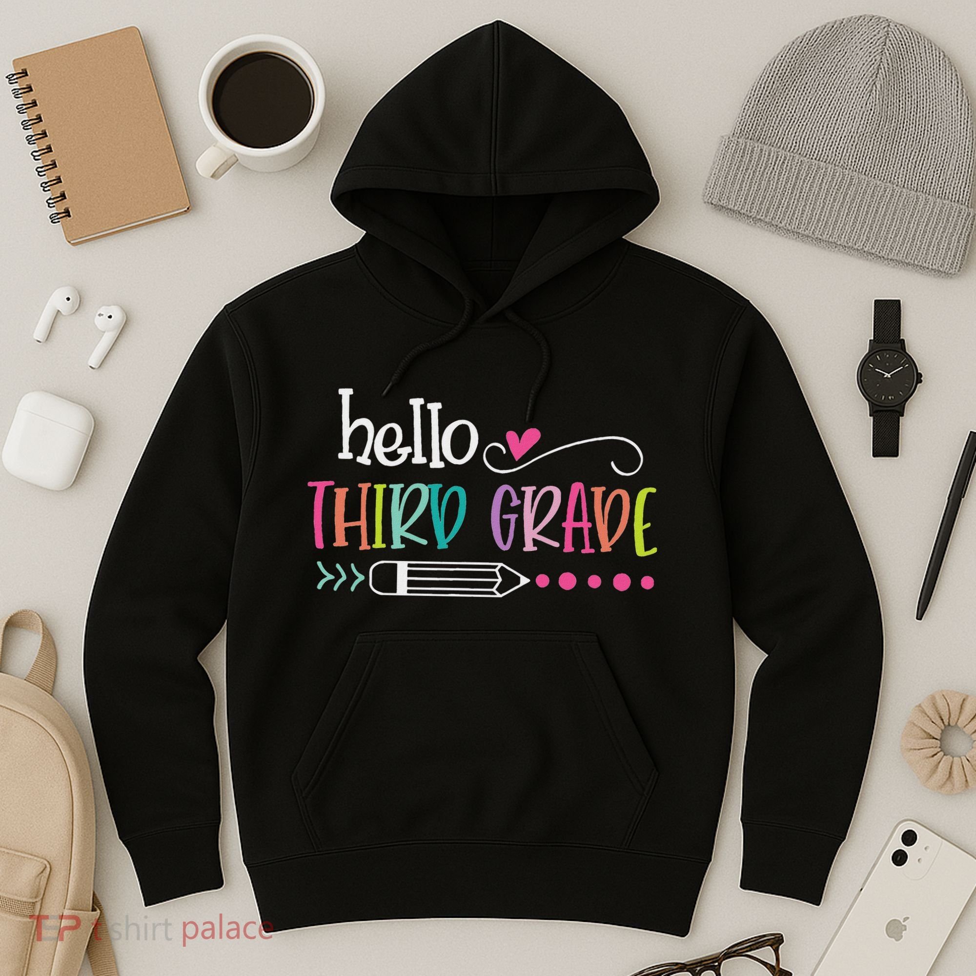 Hello Third Grade Fun 3rd Grade To School Gifts Hoodie