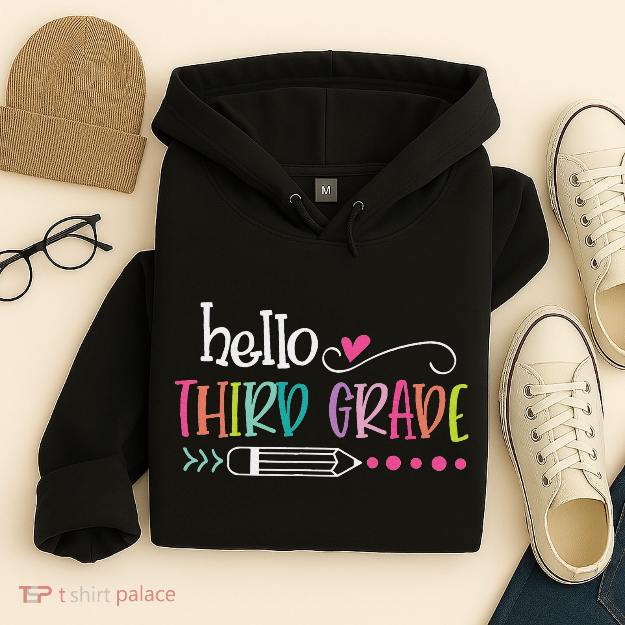 Hello Third Grade Fun 3rd Grade To School Gifts Hoodie