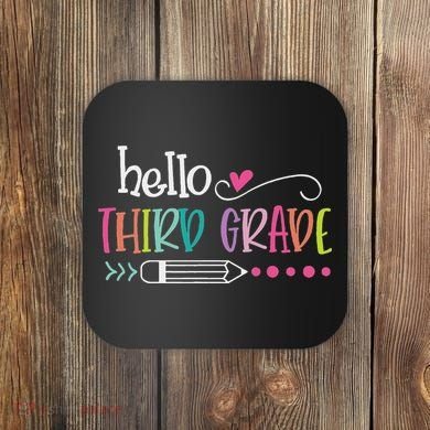 Hello Third Grade Fun 3rd Grade To School Gifts Coaster