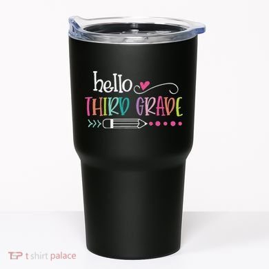 Hello Third Grade Fun 3rd Grade To School Gifts Tumbler