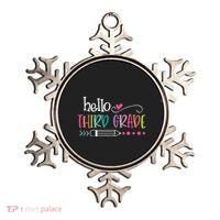 Hello Third Grade Fun 3rd Grade To School Gifts Ornament thumb 0