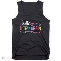 Hello Third Grade Fun 3rd Grade To School Gifts Tank Top thumb 0