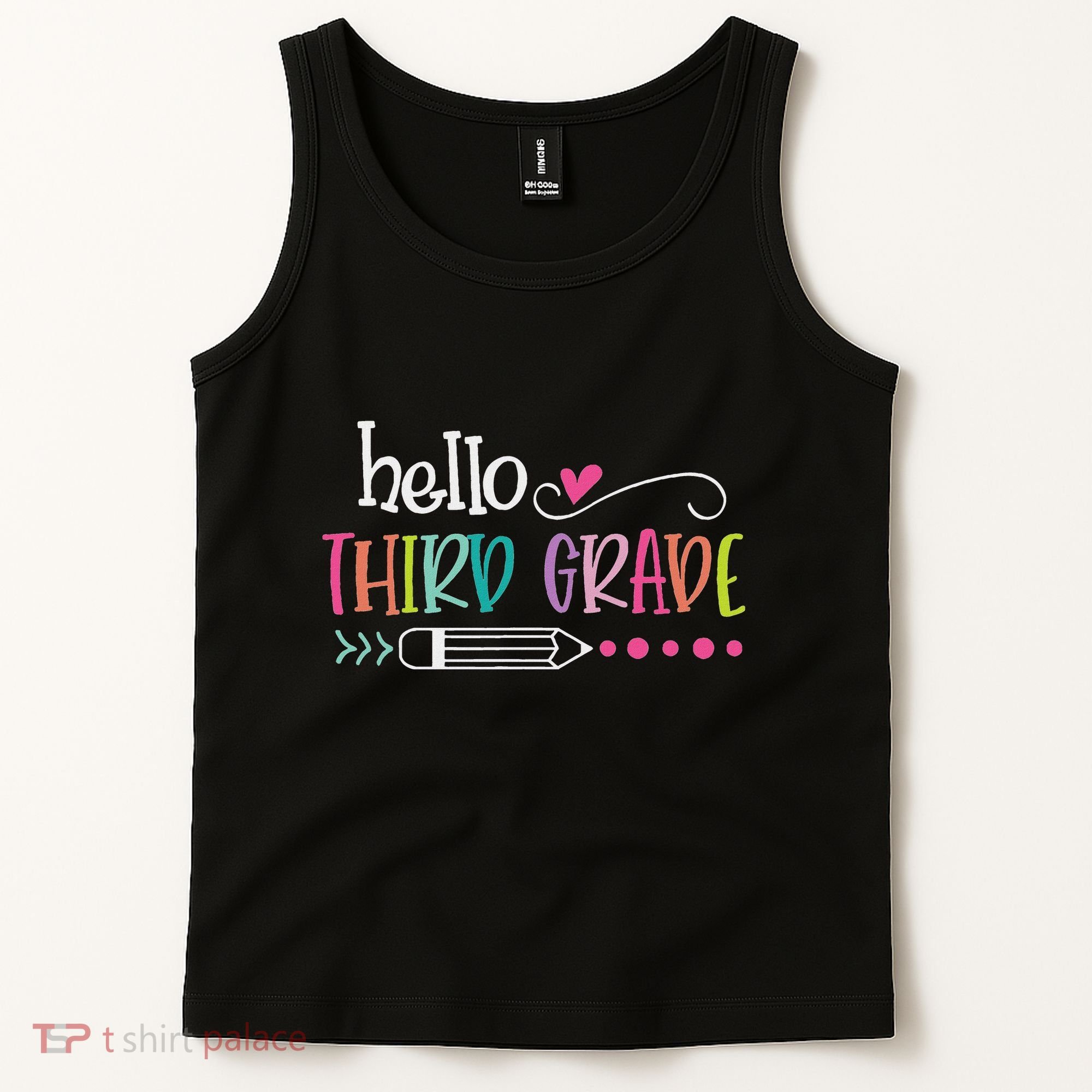Hello Third Grade Fun 3rd Grade To School Gifts Tank Top