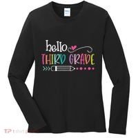 Hello Third Grade Fun 3rd Grade To School Gifts Women's Long Sleeve Shirt thumb 0