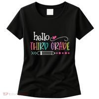 Hello Third Grade Fun 3rd Grade To School Gifts Women's T-Shirt thumb 0