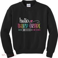 Hello Third Grade Fun 3rd Grade To School Gifts Kids Sweatshirt thumb 0