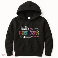 Hello Third Grade Fun 3rd Grade To School Gifts Kids Hoodie thumb 0